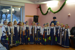 Jaungada tikšanās ar bērnu vokālo ansambli 