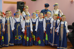 Jaungada tikšanās ar bērnu vokālo ansambli 