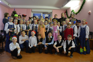 Jaungada tikšanās ar bērnu vokālo ansambli 